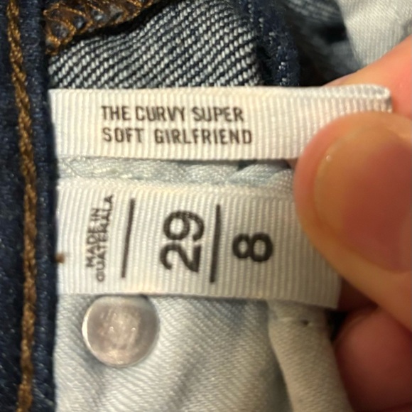 Loft Curvy Super Soft Girlfriend Jeans Size 8/29 - Picture 4 of 4